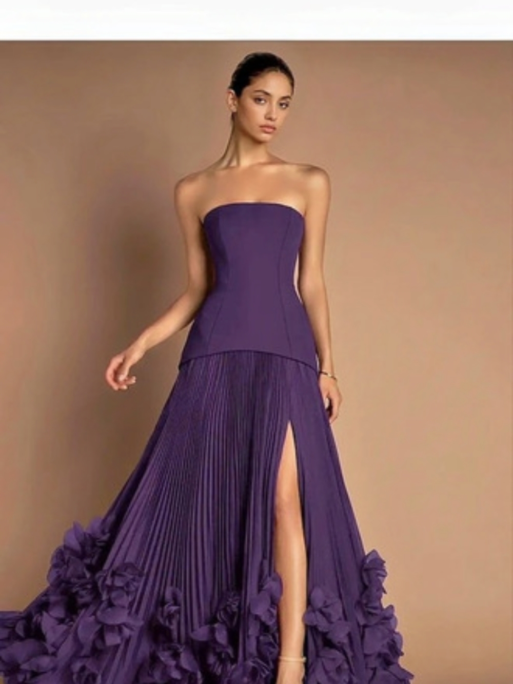 Azazie Marcie Dark Purple Maxi Dress